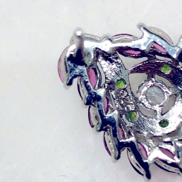 Amethyst Aquamarine 14KGP Earrings - Picture 6 of 7